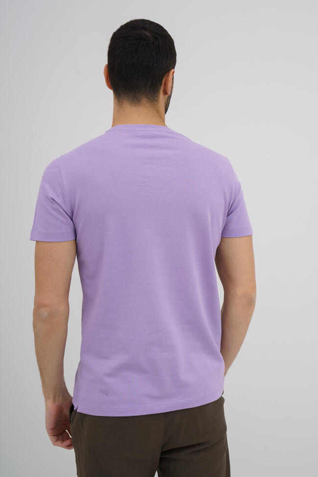 Elastic jersey T-shirt with embroidery ESSENTIAL - Ferrante | img vers.1300x/