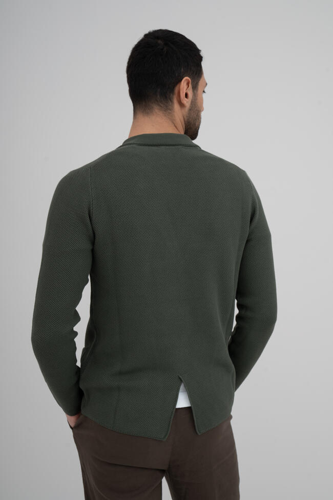 Giacca in maglia con lavorazione MAIN - Ferrante | img vers.1300x/