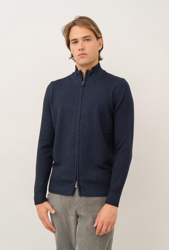 Full zip tinto in capo ESSENTIAL - Ferrante | img vers.1300x/
