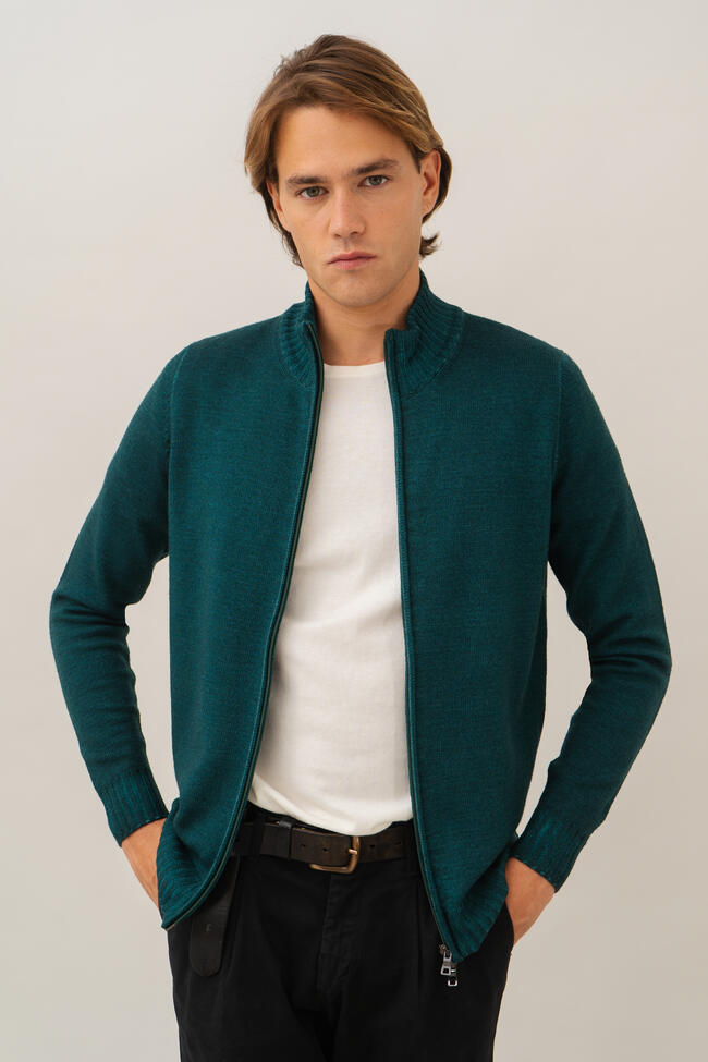 Full zip tinto in capo ESSENTIAL - Ferrante | img vers.1300x/