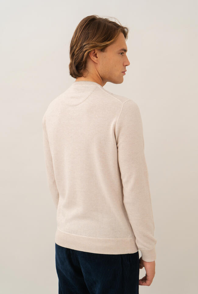 Felpa in maglia girocollo in lana cardata ESSENTIAL - Ferrante | img vers.1300x/