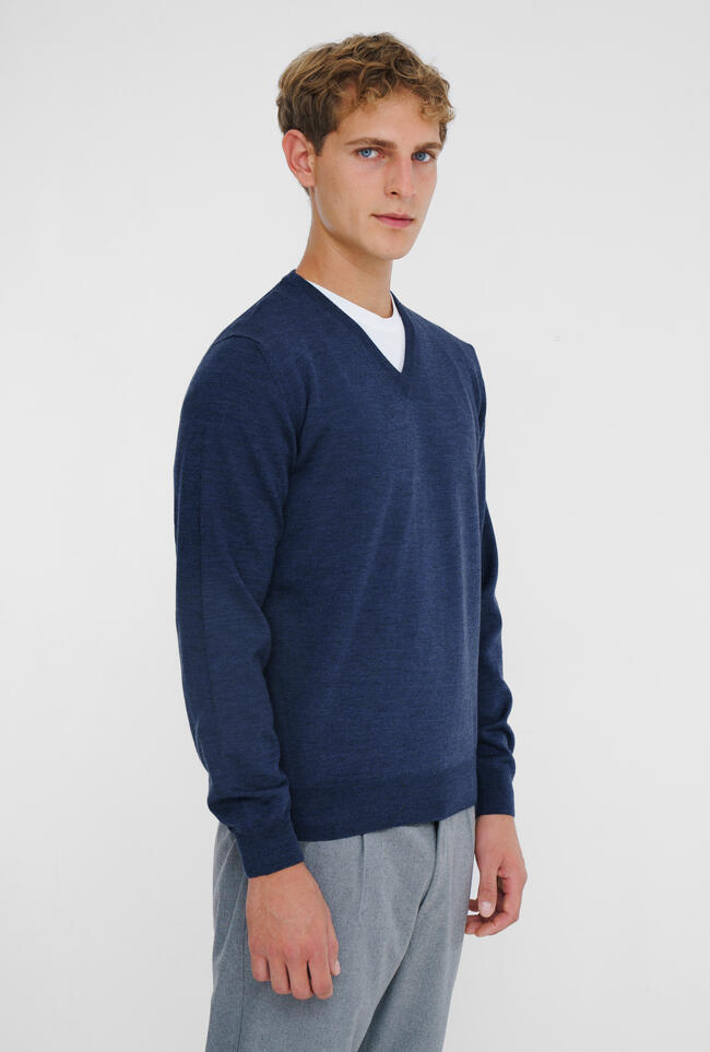 Brushed pure wool pullover ESSENTIAL - Ferrante | img vers.1300x/