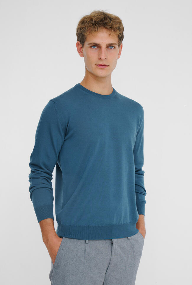 Worsted wool crew-neck ESSENTIAL - Ferrante | img vers.1300x/