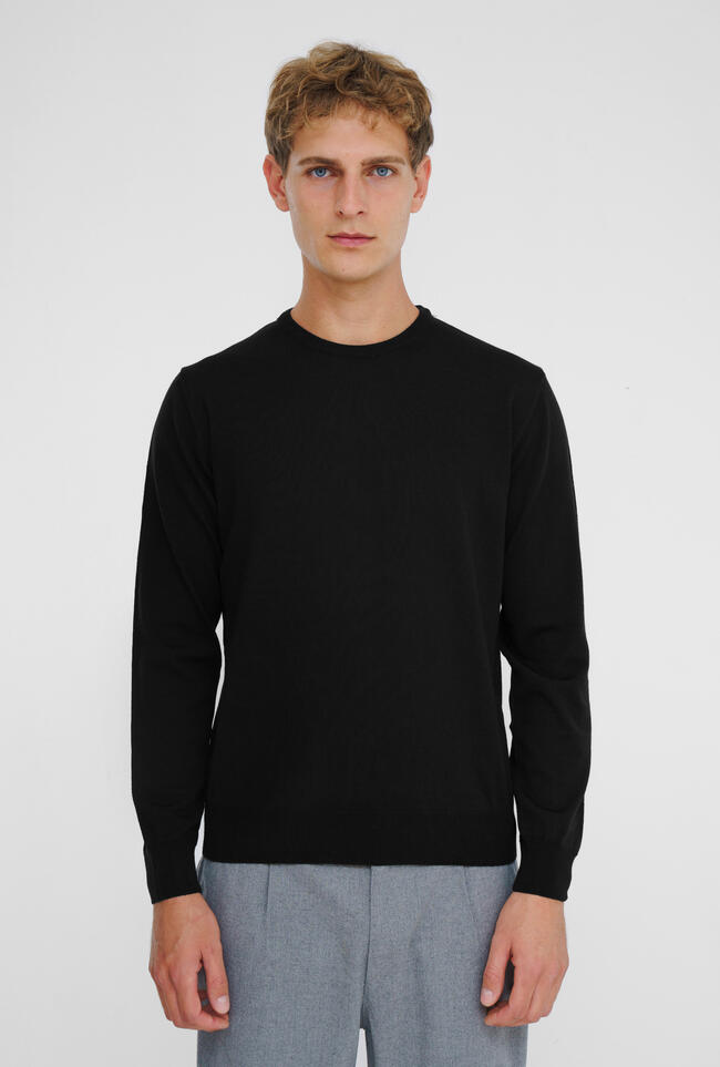 Worsted wool crew-neck ESSENTIAL - Ferrante | img vers.1300x/