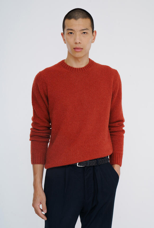Girocollo in cashmere malfilè ROYAL RED - Ferrante | img vers.1300x/