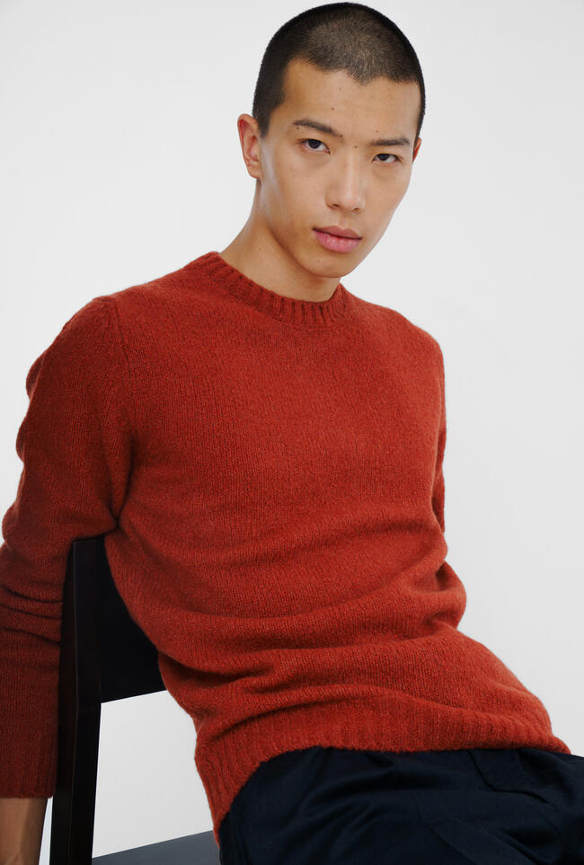 Girocollo in cashmere malfilè ROYAL RED - Ferrante | img vers.1300x/