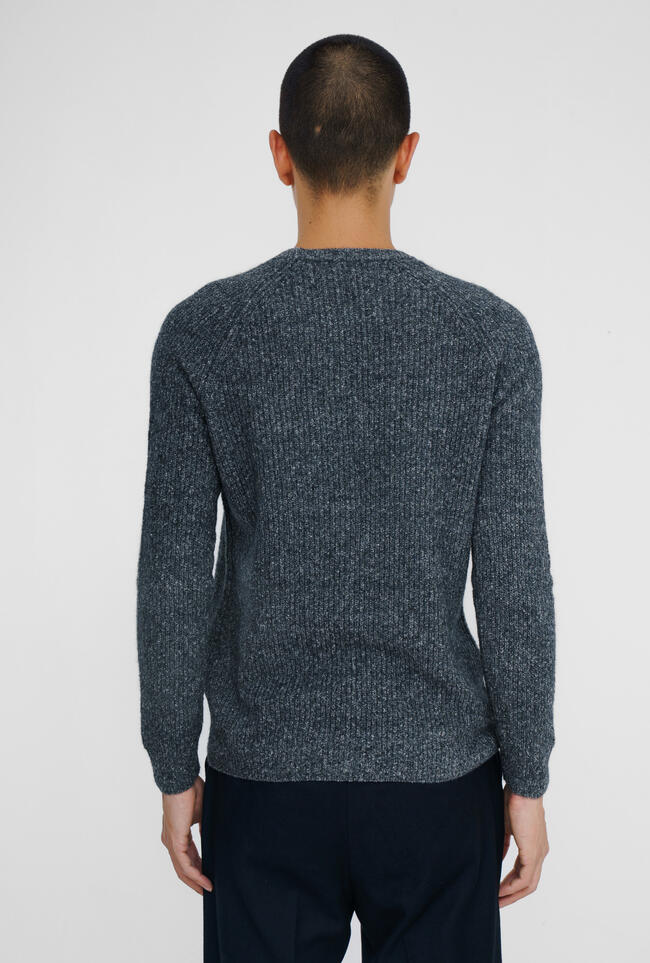 English knit raglan crew neck ROYAL RED - Ferrante | img vers.1300x/