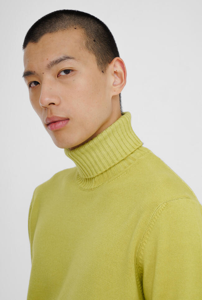 Garment-dyed wool turtleneck ESSENTIAL - Ferrante | img vers.1300x/