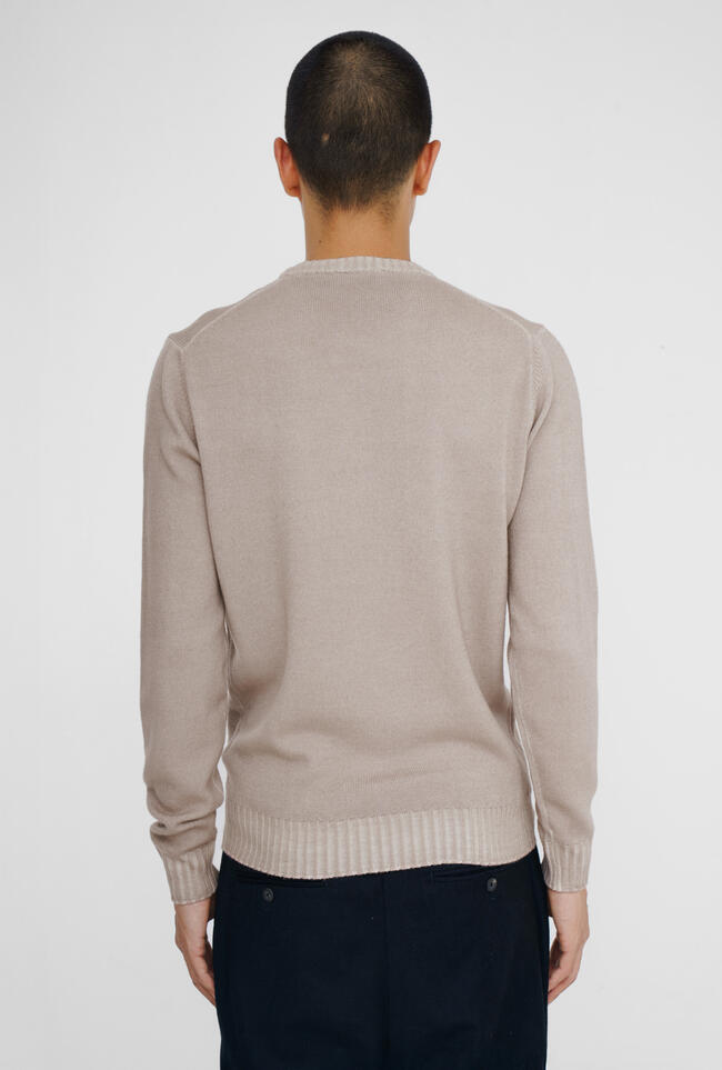 Garment-dyed wool crew neck ESSENTIAL - Ferrante | img vers.1300x/