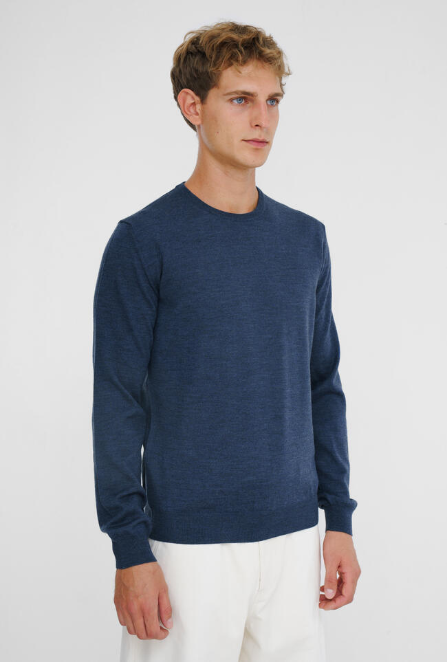 Worsted wool crew-neck ESSENTIAL - Ferrante | img vers.1300x/