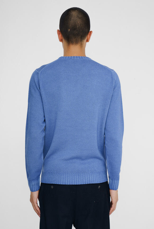 Garment-dyed wool crew neck ESSENTIAL - Ferrante | img vers.1300x/