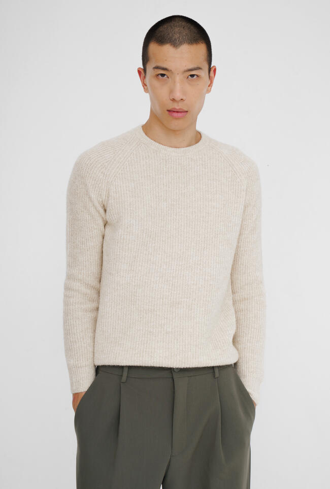 English knit raglan crew neck ROYAL RED - Ferrante | img vers.1300x/