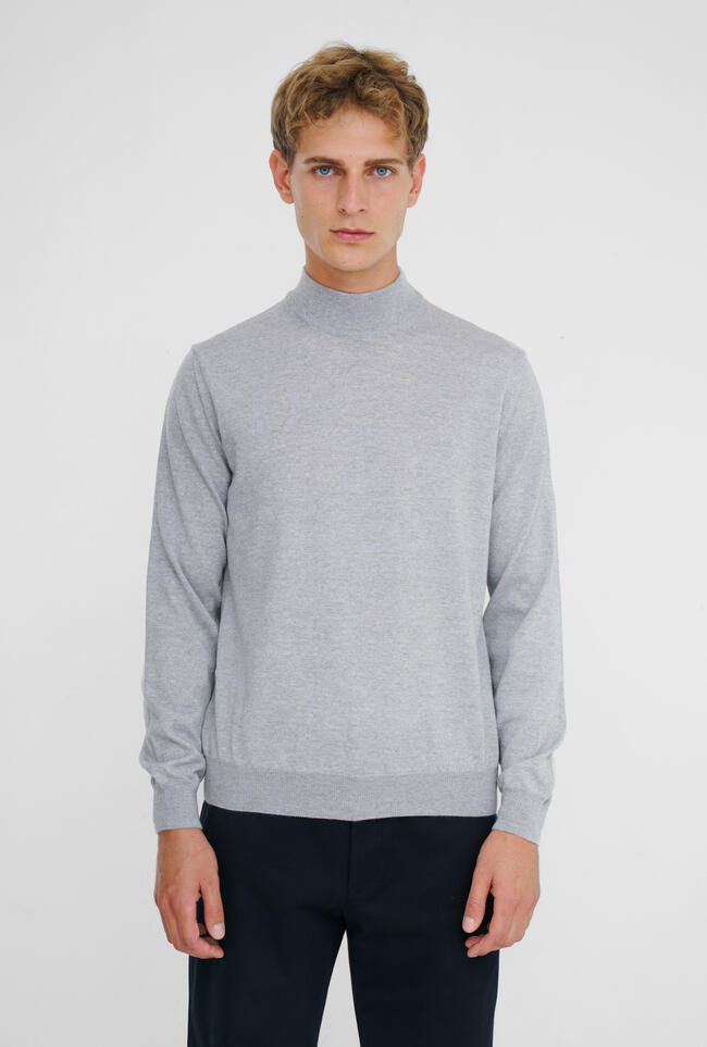 Half-neck in worsted wool ESSENTIAL - Ferrante | img vers.1300x/