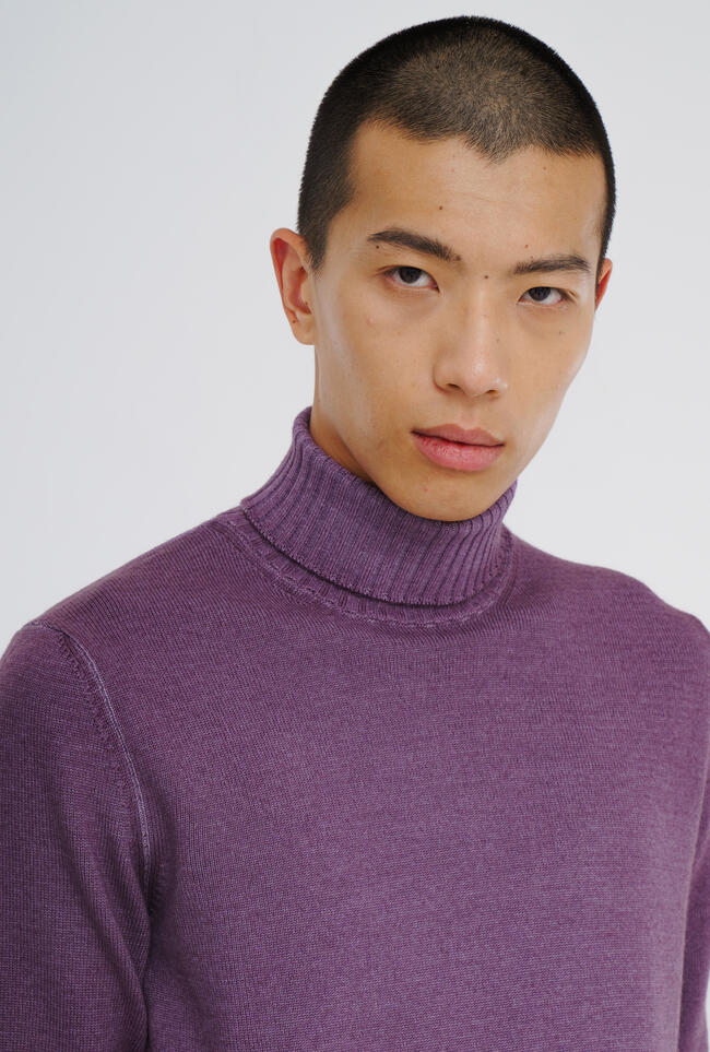 Garment-dyed wool turtleneck ESSENTIAL - Ferrante | img vers.1300x/