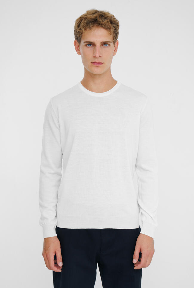Worsted wool crew-neck ESSENTIAL - Ferrante | img vers.1300x/