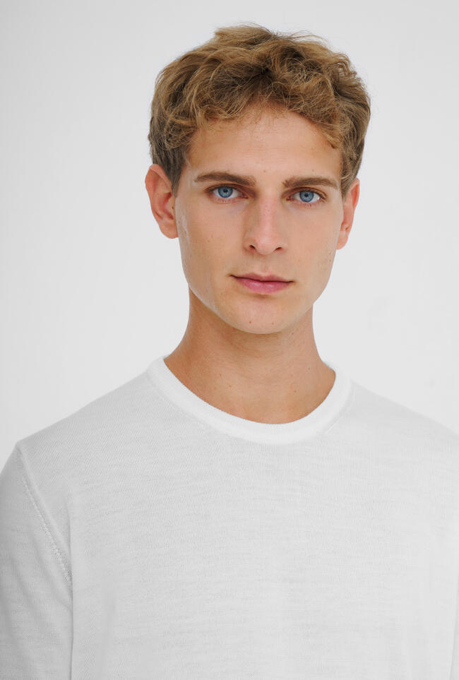 Worsted wool crew-neck ESSENTIAL - Ferrante | img vers.1300x/