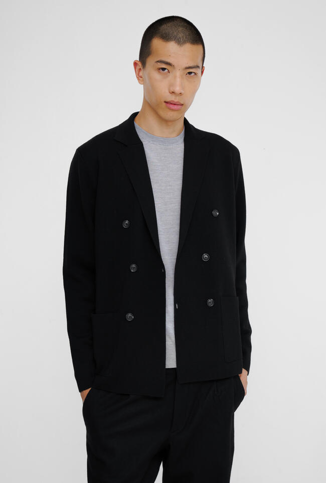 Double-breasted knitted jacket MAIN - Ferrante | img vers.1300x/
