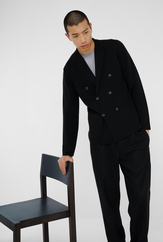 Double-breasted knitted jacket MAIN - Ferrante | img vers.1300x/