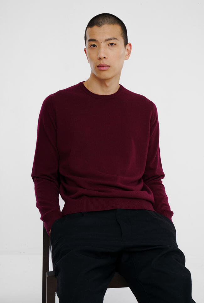 Girocollo in puro cashmere ROYAL RED - Ferrante | img vers.1300x/