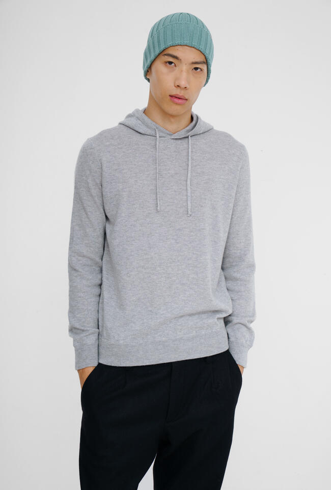 Felpa con cappuccio in pura lana ESSENTIAL - Ferrante | img vers.1300x/