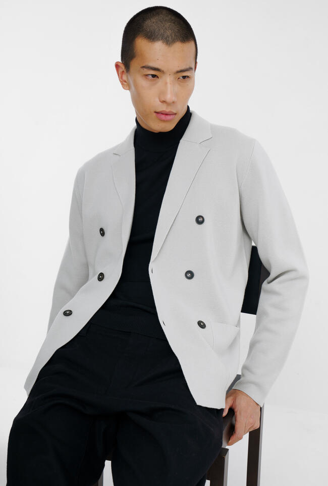 Double-breasted knitted jacket MAIN - Ferrante | img vers.1300x/