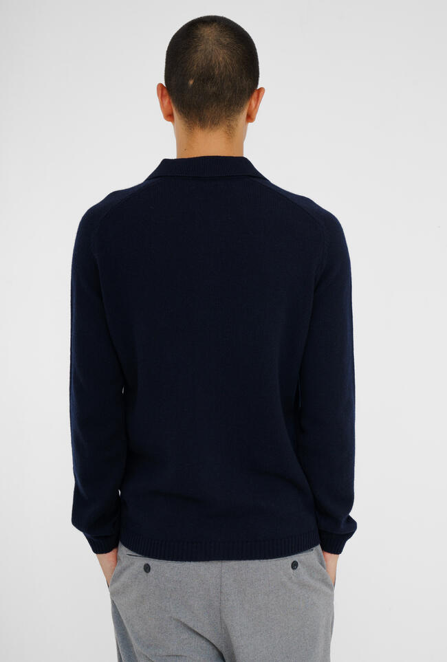 Saddle-sleeve shirt jacket ROYAL RED - Ferrante | img vers.1300x/