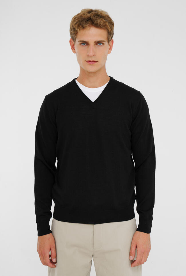 Brushed pure wool pullover ESSENTIAL - Ferrante | img vers.1300x/