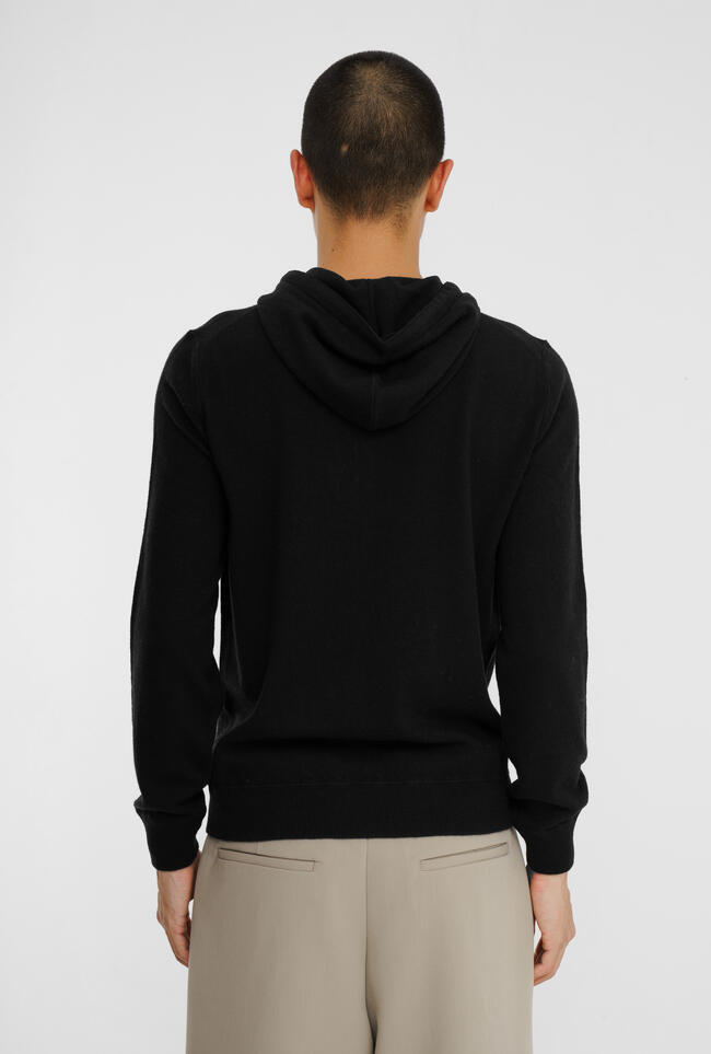 Felpa con cappuccio in pura lana ESSENTIAL - Ferrante | img vers.1300x/