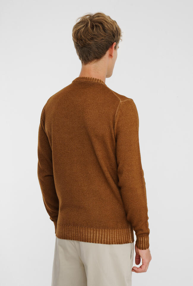 Garment-dyed wool crew neck ESSENTIAL - Ferrante | img vers.1300x/