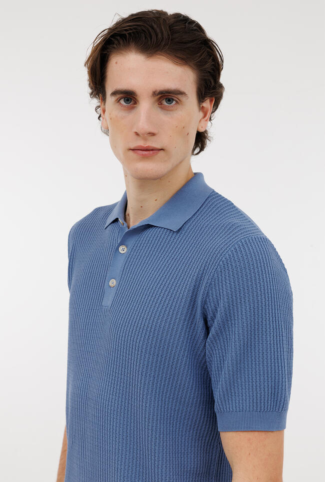 Polo mezza manica tinta in puro cotone MAIN - Ferrante | img vers.1300x/