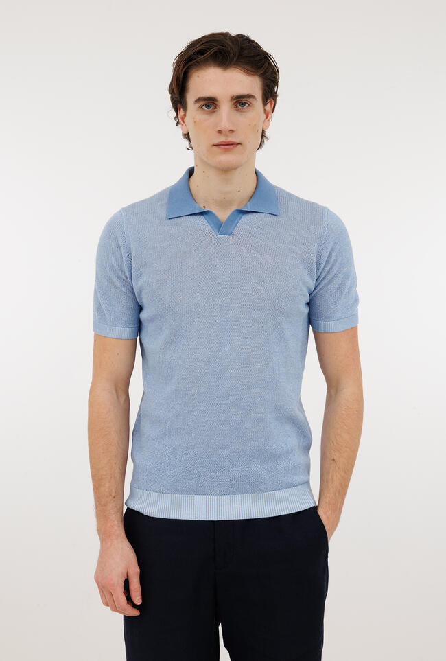 Polo vanisè senza bottoni MAIN - Ferrante | img vers.1300x/