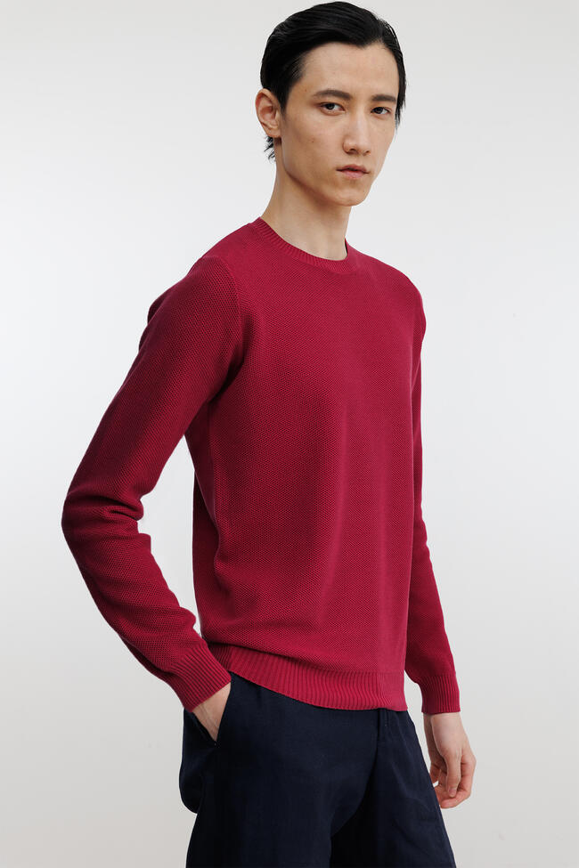 Girocollo in puro cotone delavè ESSENTIAL - Ferrante | img vers.1300x/