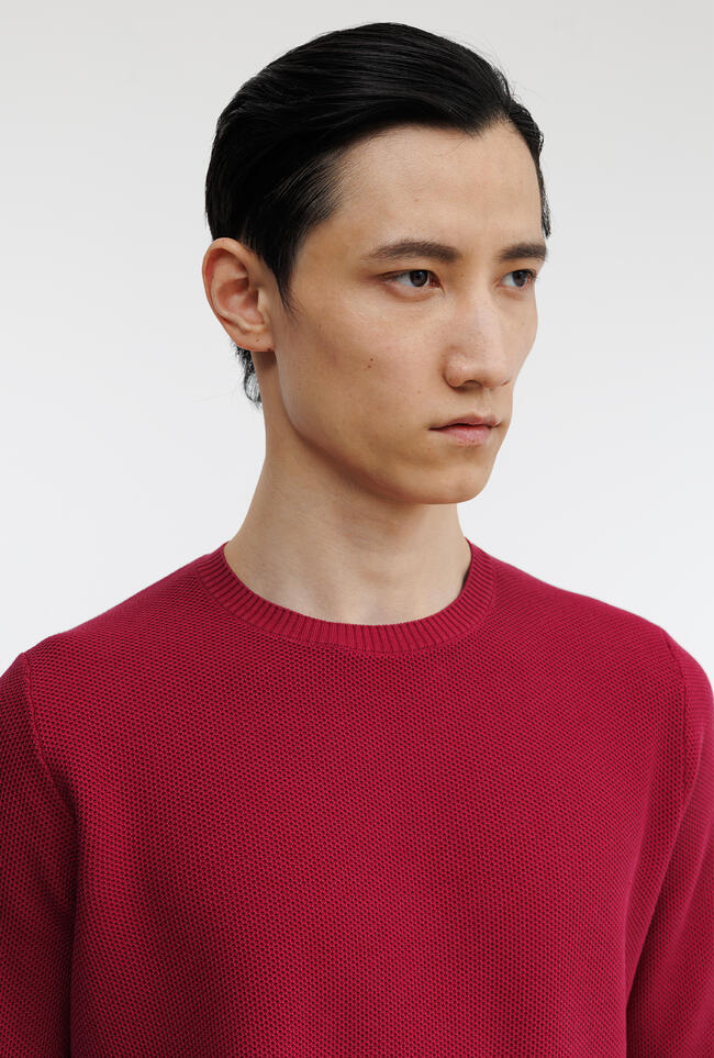 Girocollo in puro cotone delavè ESSENTIAL - Ferrante | img vers.1300x/