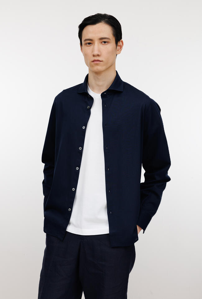 Camicia in piquet ROYAL RED - Ferrante | img vers.1300x/