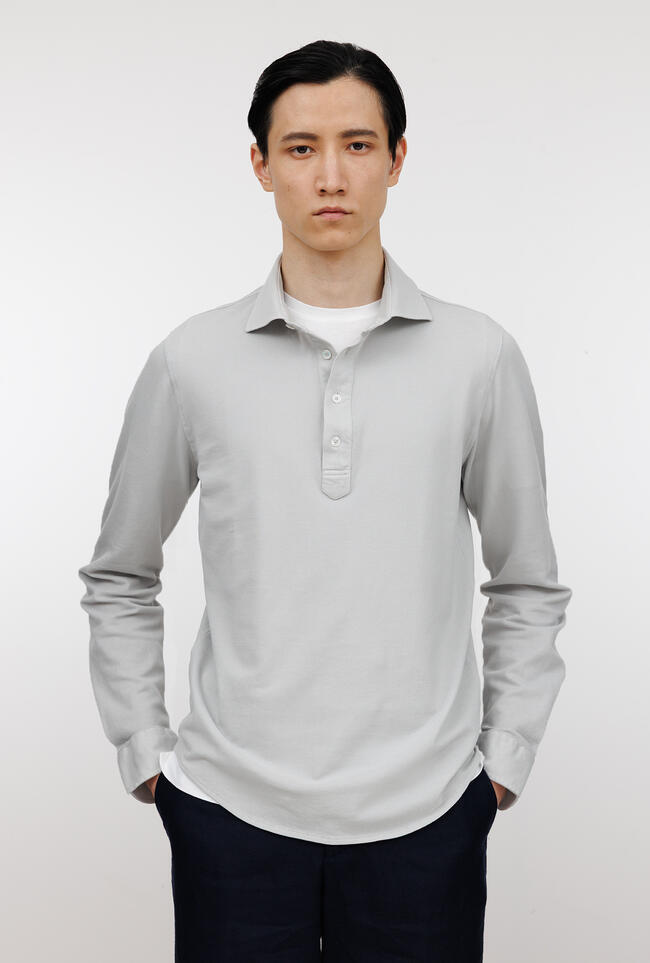 Polo tinta delavè ROYAL RED - Ferrante | img vers.1300x/