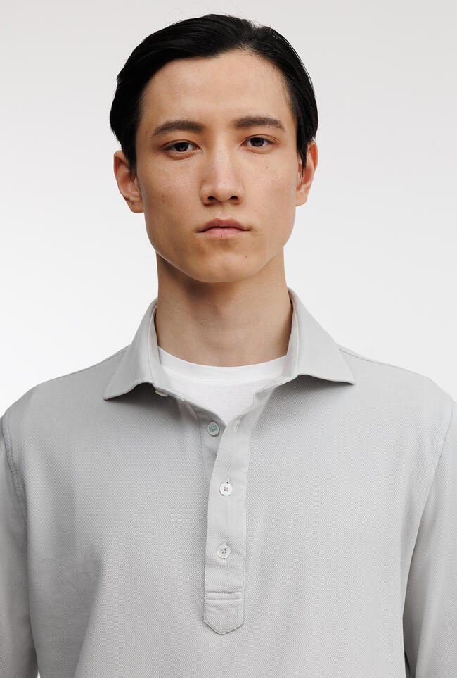 Polo tinta delavè ROYAL RED - Ferrante | img vers.1300x/