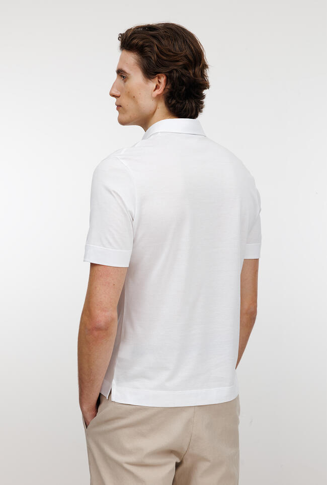 Polo in jersey senza bottoni ROYAL RED - Ferrante | img vers.1300x/