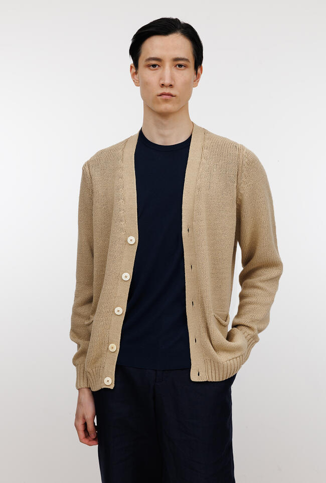 Cardigan in cotone ROYAL RED - Ferrante | img vers.1300x/