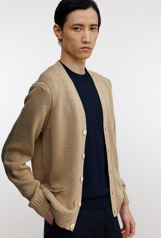 Cardigan in cotone ROYAL RED - Ferrante | img vers.1300x/