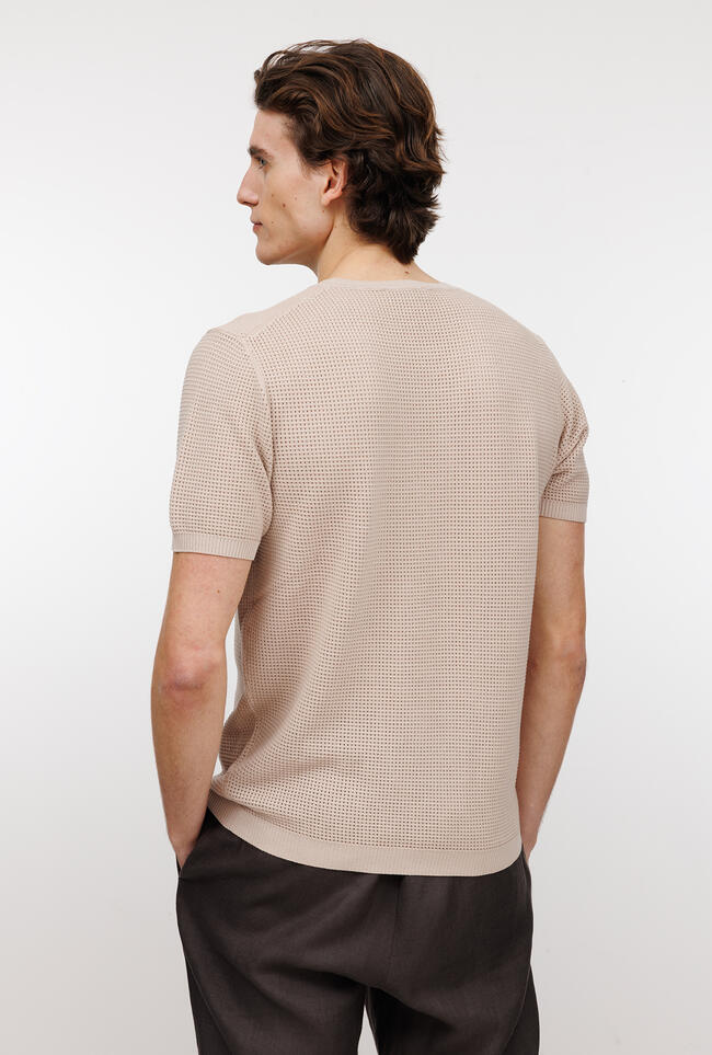 Girocollo tinto in capo con lavorazione MAIN - Ferrante | img vers.1300x/