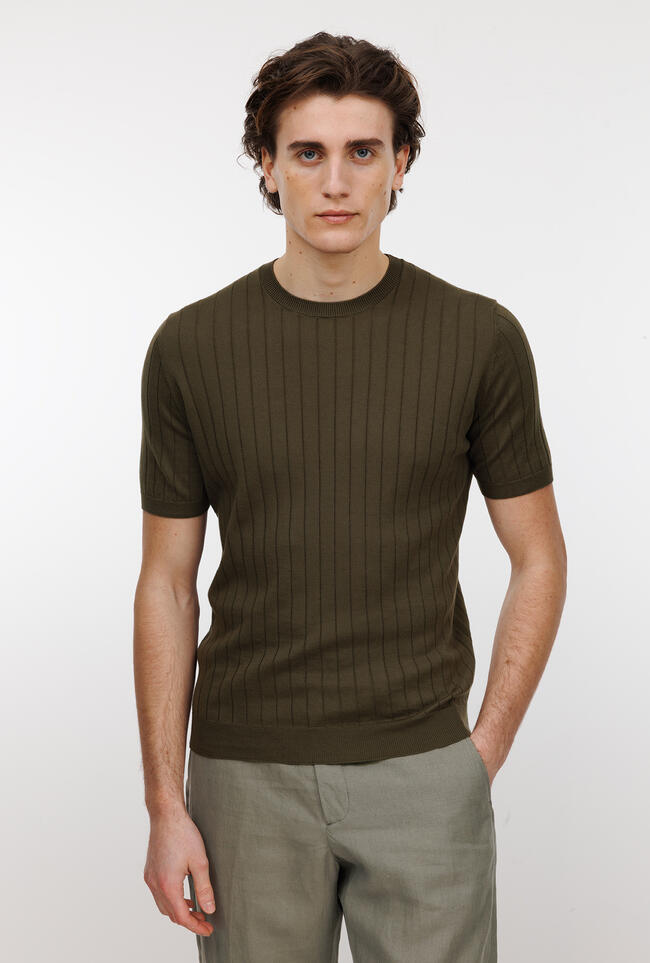 Girocollo a coste ROYAL RED - Ferrante | img vers.1300x/