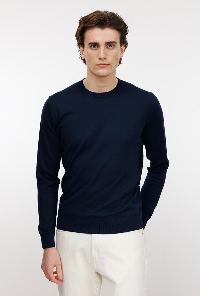 Girocollo in puro cotone ESSENTIAL - Ferrante | img vers.1300x/