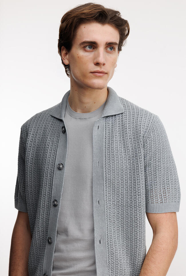 Openwork shirt ROYAL RED - Ferrante | img vers.1300x/