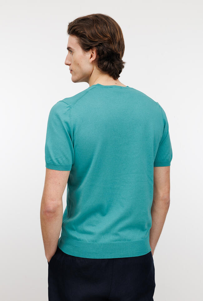 Girocollo mezza manica in puro cotone ESSENTIAL - Ferrante | img vers.1300x/