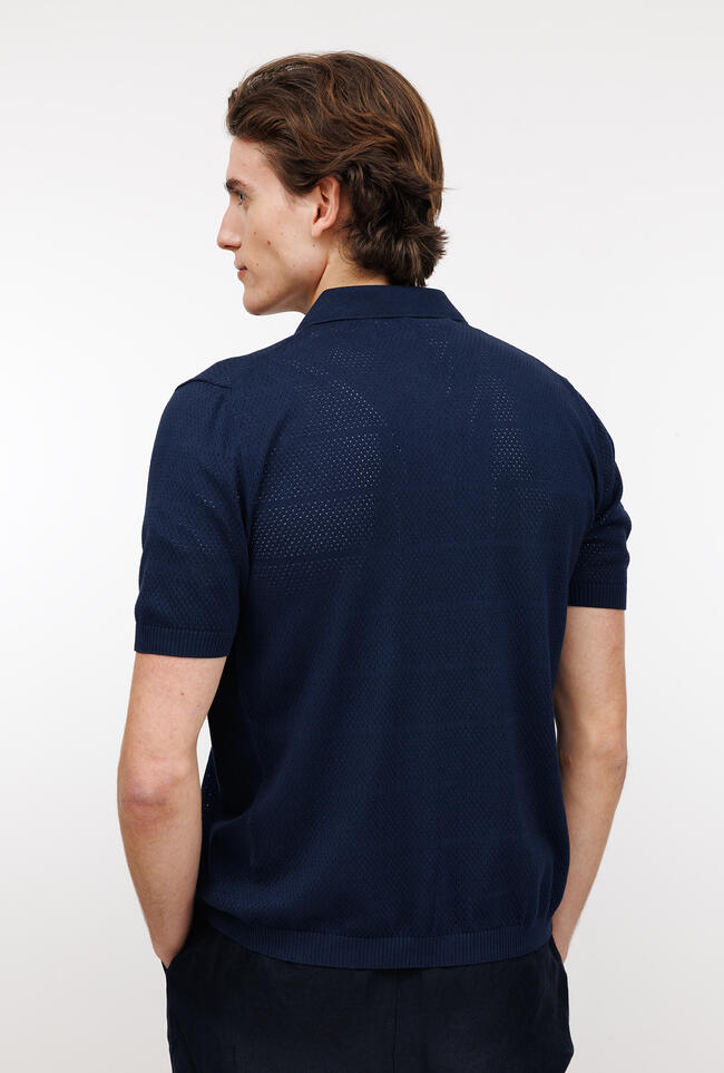 Camicia traforata tinta in capo MAIN - Ferrante | img vers.1300x/