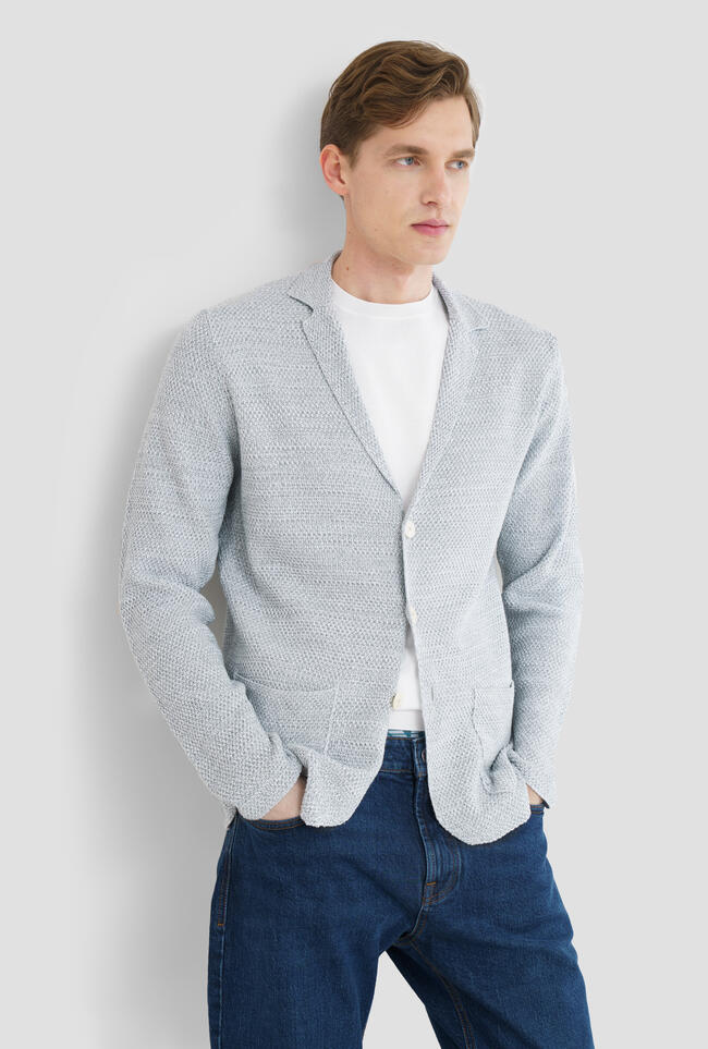 Knitted jacket with workmanship ROYAL RED - Ferrante | img vers.1300x/