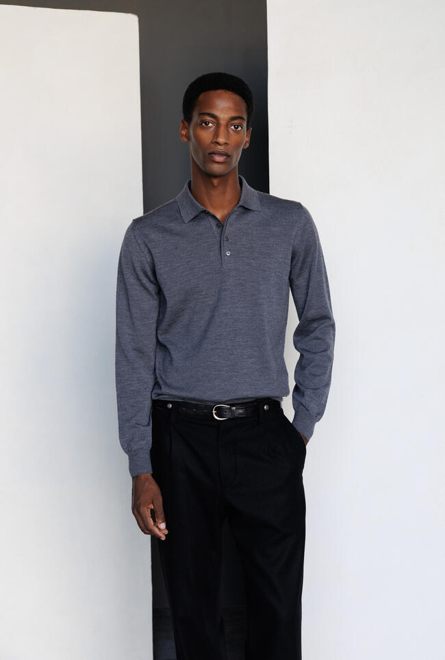 Polo in pura lana pettinata ESSENTIAL - Ferrante | img vers.1300x/