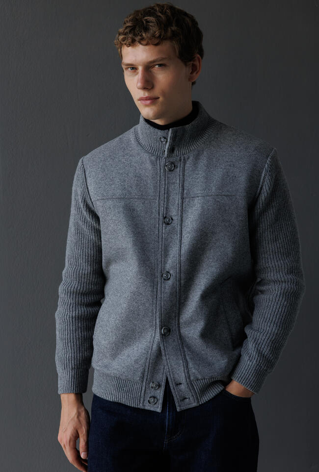 Padded knitted jacket MAIN - Ferrante | img vers.1300x/