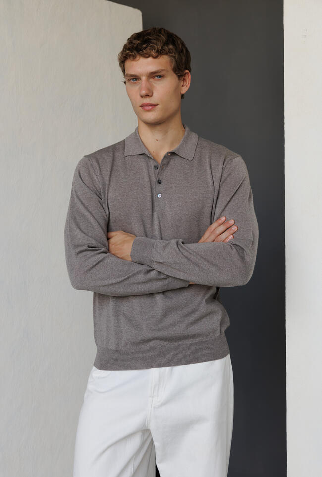 Polo in pura lana pettinata ESSENTIAL - Ferrante | img vers.1300x/