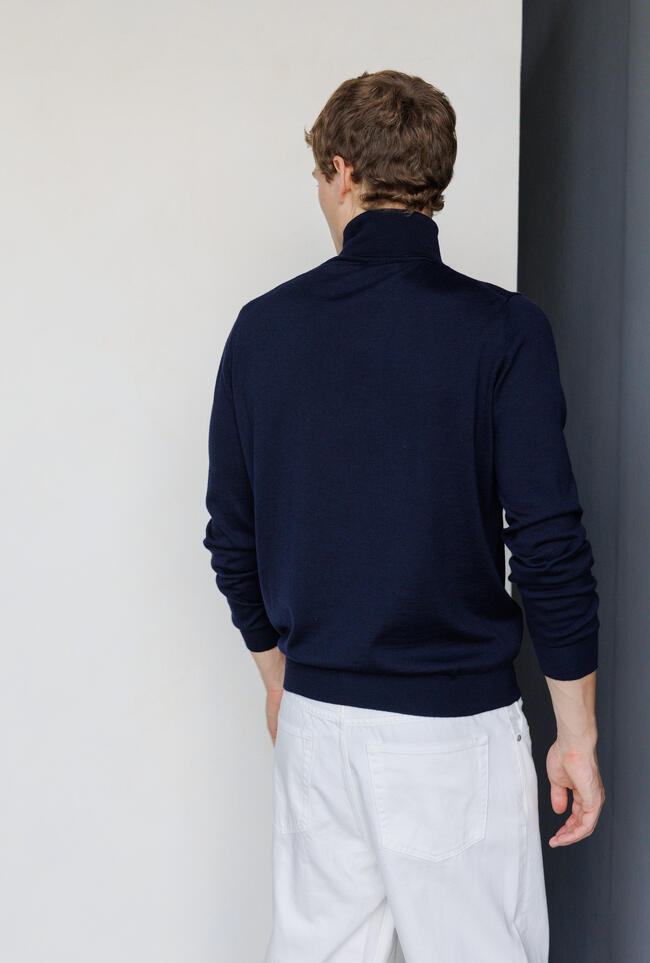 Brushed pure wool turtleneck ESSENTIAL - Ferrante | img vers.1300x/